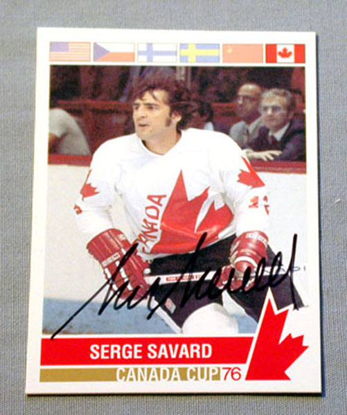 Original NHL Serge Savard Team Canada 1976 Signed Hockey Card eBay